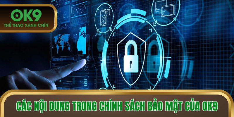 Các nội dung trong chính sách bảo mật của OK9