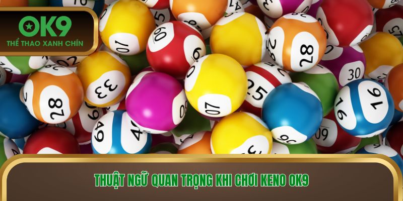 Thuật ngữ quan trọng khi chơi keno OK9