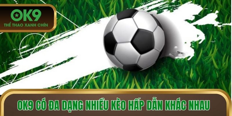 OK9 có đa dạng nhiều kèo hấp dẫn khác nhau